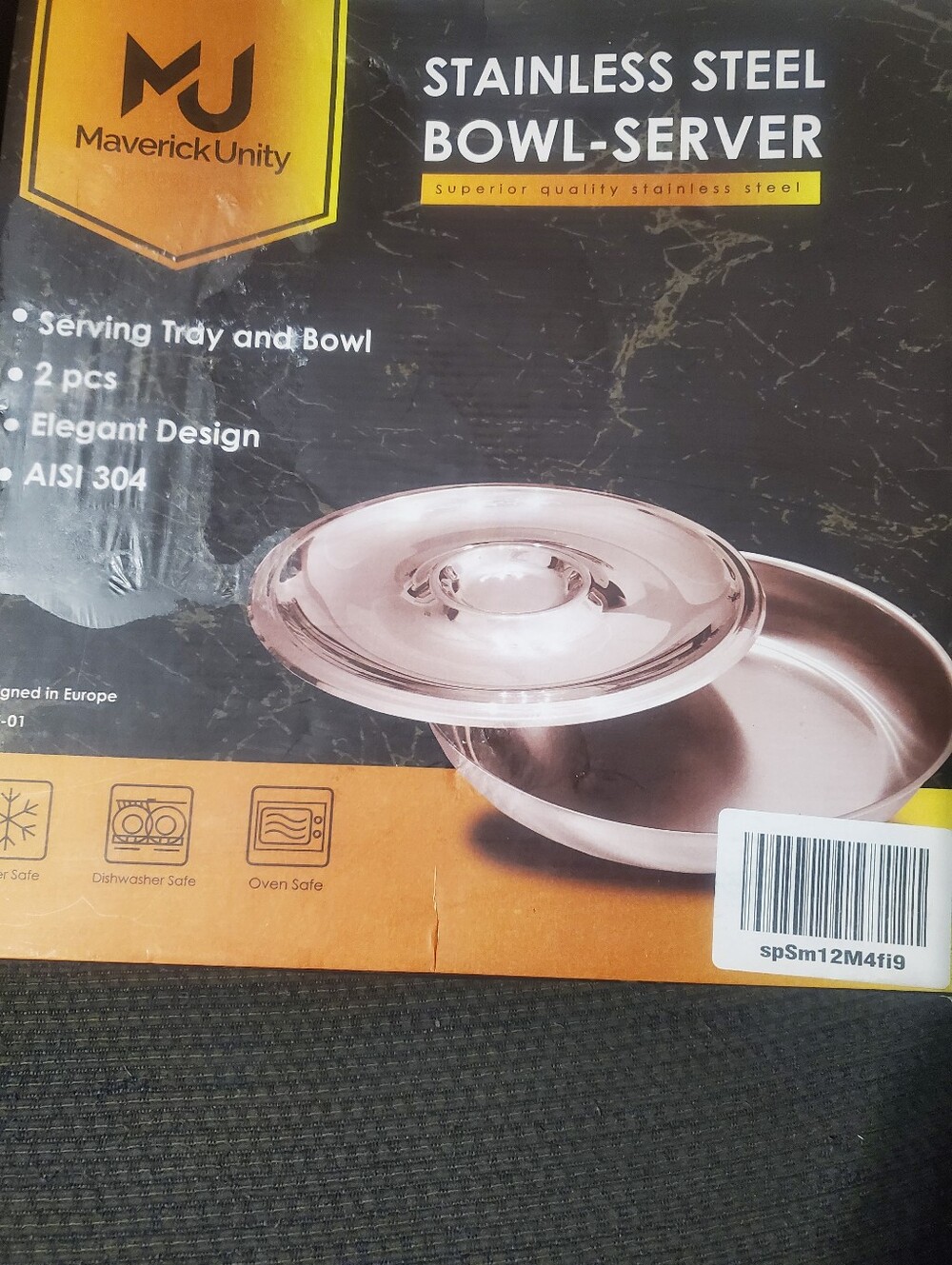 Maverick Unity Stainless Steel Bowl-Server - Silver